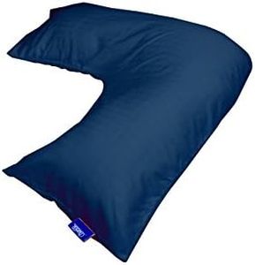 Contour Products L Pillow Case, Navy, Made Specifically for The Contour Products L-Shaped Body Pillow