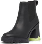 Sorel Women's Brex Heel Chelsea Boots, Black, Tippet, 6.5