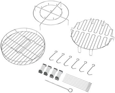 Turkey Fryer Accessories Kit with Bunk Bed Basket for Char-Broil The Big Easy Oil-Less Turkey Fryer, Stand, Skewers, Hooks for Big Easy Oil-Less Outdoor Fryer Accessories, Turkey Fryer Roasting Rack