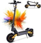 TWOFISH Electric Scooters Adult, 10"/12" Off-Road Fast Electric Scooter with Dual Brake System 4 Shock Absorbers, 60-70km Range, 3 Speed Modes, LCD Display, 150Kg Load Capacity (12-Dual Drive)