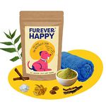 Furever Happy All-Natural Anti Tick & Flea Powder for Dogs, Promotes Healthy Skin, Effective for Itching, Dry Skin and Infections | Cruelty Free | Plant Based – 100 Grams – Pack of 1