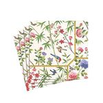 Caspari Entertaining Chinese Wallpaper Cream Get With Napkins Fabric/Paper Cream, Fabric, cream-coloured, 12.5x12.5x0.02 cm