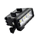 Suptig High Power Dimmable Dual Battery Waterproof LED Video Light Fill Night Light Diving Underwater Light for Gopro Hero 13/12/11/10/9/8/7/6/5/4/3+/3/2/Sj4000/Sj5000/Sj6000/Sj7000 Xiaoyi