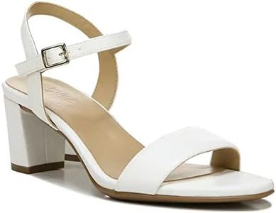 Naturalizer Women Bristol Heeled Sandal, White, 7.5