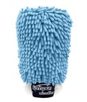 SOFTSPUN Microfiber Chenille & Glass Cloth Mitt 1 Piece Combo 1700 GSM Sky Blue Multipurpose Super Absorbent and Perfect Wash Clean with LintScratch Free Cars Window Kitchen Home Dusting.