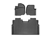 WeatherTech FloorLiner HP for 2015-2022 Ford F-150/Raptor SuperCrew Bucket Seating - Set - Black