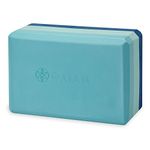 Gaiam FFLD62912003 Tri-Colour Yoga Block, Skyline/Blues