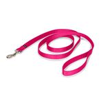 PetSafe Nylon Dog Leash - Strong, Durable, Traditional Style Leash with Easy to Use Bolt Snap - 3/4" x 6', Raspberry Pink