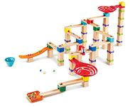 Hape Marble Run Construction Toy Made of FSC Wood, Marble Run from 3 Years, E1100