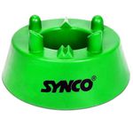 SYNCO Club Kicking Tee | Ball Holder | Ball Display Base | for Soccer, Football, Basketball, Volleyball, Rugby, Bowling and Training (Green)