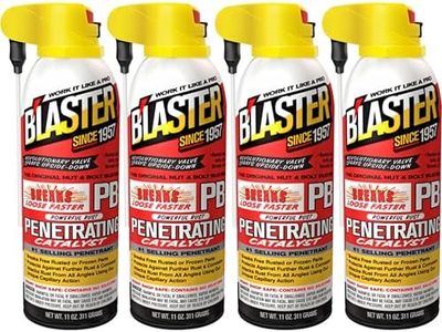 (4 Pack) - PB-Blaster Penetrating Oil Spray, 11 oz, Rust Penetrant and Prevention, Anti-Corrosion for Rusted Bolts, 11 Oz Each Can, (16-PB)