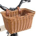 GRANNY SAYS Kids Bike Basket, Front Bicycle Basket for Kids Boys and Girls, Small Basket for Toddler Scooter Strider Bike Front Handlebar, Kids Bike Accessories, Bicycle Accessories, Brown