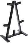 CAP Barbell RK-2BB A Frame Olympic Plate Rack, Black