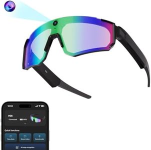 Zigtik 2026 Running Sunglasses, 4K HD Video Recording Running Glasses, AI Voice Control, Object Recognition, Real-Time Translation, Built for Skiing, Cycling, Baseball, Hiking & Outdoor Sports