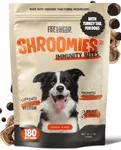 Shroomies - Organic Mushroom Complex for Dogs - Turkey Tail, Lions Mane - DHA, EPA, Turmeric and Kelp - 180 Soft Chews - Immunity, Cognitive Support and Joint Health