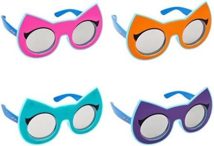 Sun-Staches SuperKitties Sunglasses 4-Pack | Official Disney | SuperKitties Hero Dress-Up Set | One Size Fits Most Kids