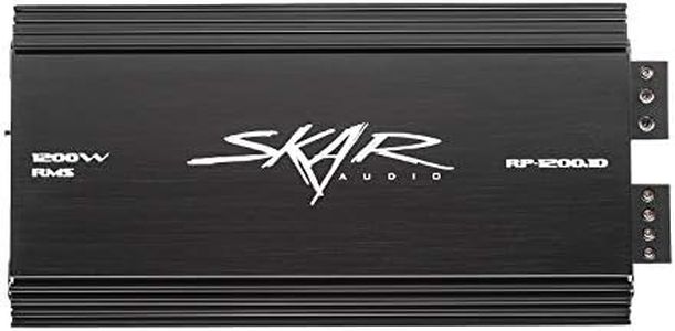 Skar Audio RP-1200.1D Monoblock Class D MOSFET Amplifier with Remote Subwoofer Level Control, 1200W