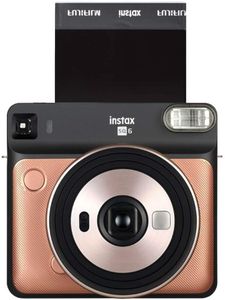 Instax SQ6 Instant Camera – Blush Gold, Square Format