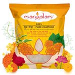 MANGALAM Camphor Tablet 500g Pouch - Pack of 1 | 100% Organic | for Puja, Festivals & Other Religious Ritual | No Dangerous Chemicals | Leaves No Residue Or Ash