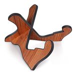 Wooden Guitar Stand, Universal Guitar Holder for Acoustic Guitar, X-Frame Musical Portable String Floor Display Instrument Wood Guitar Stand with Foam Edges for Acoustic Classic Electric Bass Guitar