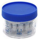 ULAB Scientific Cryo-Safe -1℃(-33.8℉) Freezing Containers, Polycarbonate Jar with High-Density Polyethylene Closure, 18-Place Tube Holder, Pack of 2, UCP1004