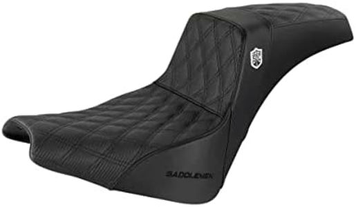 Saddlemen SDC Performance Pro Series Seat Seat for 20-21 Harley FXST2 (Gripper), Black with Black Stitch