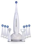Cybersonic3 Electric Toothbrush, Rechargable Power Toothbrush with Complete Dental Care Kit including Tongue Scraper and Floss Heads + 6 Replacement Brush Heads