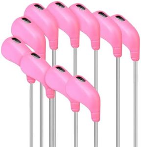PGM Golf Club Covers, 10pcs Protective Washable Golf Iron Head Covers Set with Number Opening, Easy On and Off, Fits Right Handed Brands
