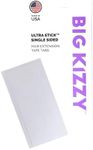 Big Kizzy Single Sided Ultra Stick Replacement Tape for Hair Extensions - 6-8+ Weeks of wear - Strong Hold and Residue Free One Sided Tape for Extensions - 48 Tabs