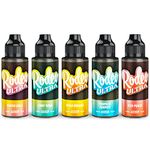 Rodeo Ultra Vape Liquid 5 x 100ml Guava Gala + Lemon Vera + Mega Melons + Tropical Tempest + Iced Peach Vape Juice E Liquid 70/30 Ecig Cigarette Liquid Sub Ohm Flavoured E Juice E-Liquid Nicotine Free