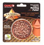 Gamo 632282154 Luxor Cu - Sharp Pyramid Shaped Hunting Pellet .22 Cal Qty 100 -Blister Copper