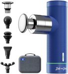 Bob and Brad A7 Mini Massage Gun with 11MM Amplitude, Portable Deep Tissue Percussion Muscle Massage Gun, USB C Fast Charging Massager Gun for Muscle Pain Relief, Blue