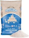Sandpiper Premium Multiuse Play Sand for Kids, Silica Sand for Sandbox and Sand Table Areas, 25 Pounds