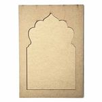 ADIKALA™ Plain jharokha MDF Cutout for DIY Art and Craft | Wall Hanging Decorations, Festival Gift, Wedding 13X9(in) | 33.02X22.84(CM) (Design 1)