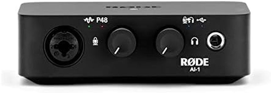 RØDE AI-1 Studio-grade Single-channel USB Audio Interface with Neutrik™ Combi-jack for Music Production, Streaming and Podcasting