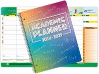 Dated Elementary Student Planner 2024-2025 Academic School Year, Large (8.5" by 11") Matrix Style Datebook with Classic Elementary Matrix Cover