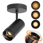 Aisilan LED Zoomable Ceiling Spot Light Indoor Adjustable Beam Angle 10-55° 7W Dimmable CRI 97 Matt Black Aluminum Spotlight Accent Lamp for Picture Corridor Mural Living Room