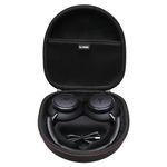 L LTGEM Carrying Case for soundcore by Anker Q20 Q20i Q30 Q35 Q45 H30i Space One Hybrid Active Noise Cancelling Headphones - Portable Travel Bag (Case Only) - Black