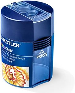 STAEDTLER Noris 512002 - Sacapuntas doble con tapa, Azul, Round Design