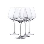 Gala Houseware Clear Elegant Red Wine Glasses, Set of 4 with 29oz Volume, Lead Free, Dishwasher Safe, Perfect for Everyday Use, Dinner Parties, and Cocktails