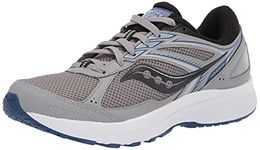 Saucony Men's Cohesion 14 Running Shoe, Alloy/Black/Sea, 10.5 M US