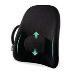 ObusForme Wideback Backrest Support - Wide Padded Seat Cushion and Lumbar Support Pillow, Portable Posture Support with Soft and Durable Foam