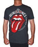 Bravado The Rolling Stones 50 Years Tongue Slim Fit T-Shirt L Charcoal