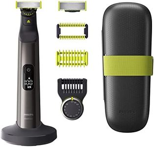 Philips OneBlade Pro Face + Body - Electric Beard Trimmer, Razor and Trimmer with Charging Station & Travel Case, with 14 Length Settings and Skin Protection and Body Protection Attachment (Model QP6651/30)