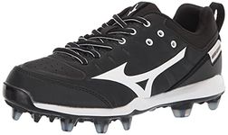 Mizuno Men's 320639.9000.04.0550 9-Spike Advanced Finch Elite 5 Womens TPU Molded Softball Cleat, Black/White, 5