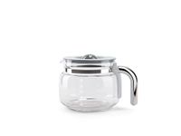 Smeg DCGC01 Jug for Overflow Coffee Maker DCF02 DCG01, Glass, Gray and Chrome