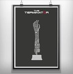 CANVAS The Terminator minimal minimalist movie film print poster A5,A4,A3,A2,A1