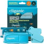 Cliganic Mosquito Repellent Refillable Wristband & Pellets Pack