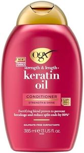 OGX Balsamo Anti-Breakage + Keratin Oil, Balsamo capelli con Olio di Cheratina per capelli danneggiati, Cheratina per capelli soggetti a rotture e doppie punte, 385 ml
