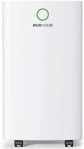 MONHOUSE 20L/Day Digital Dehumidifier - Large 4L Tank - Sleep Mode, 24 HR Timer For Office Or Home, Bedroom, Basement, Garage & Kitchen - Portable Electric Mould, Damp, Condensation Remover